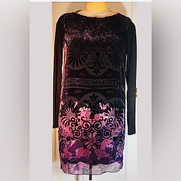 Hale Bob burnout velvet dress Size small - Picture 3 of 14